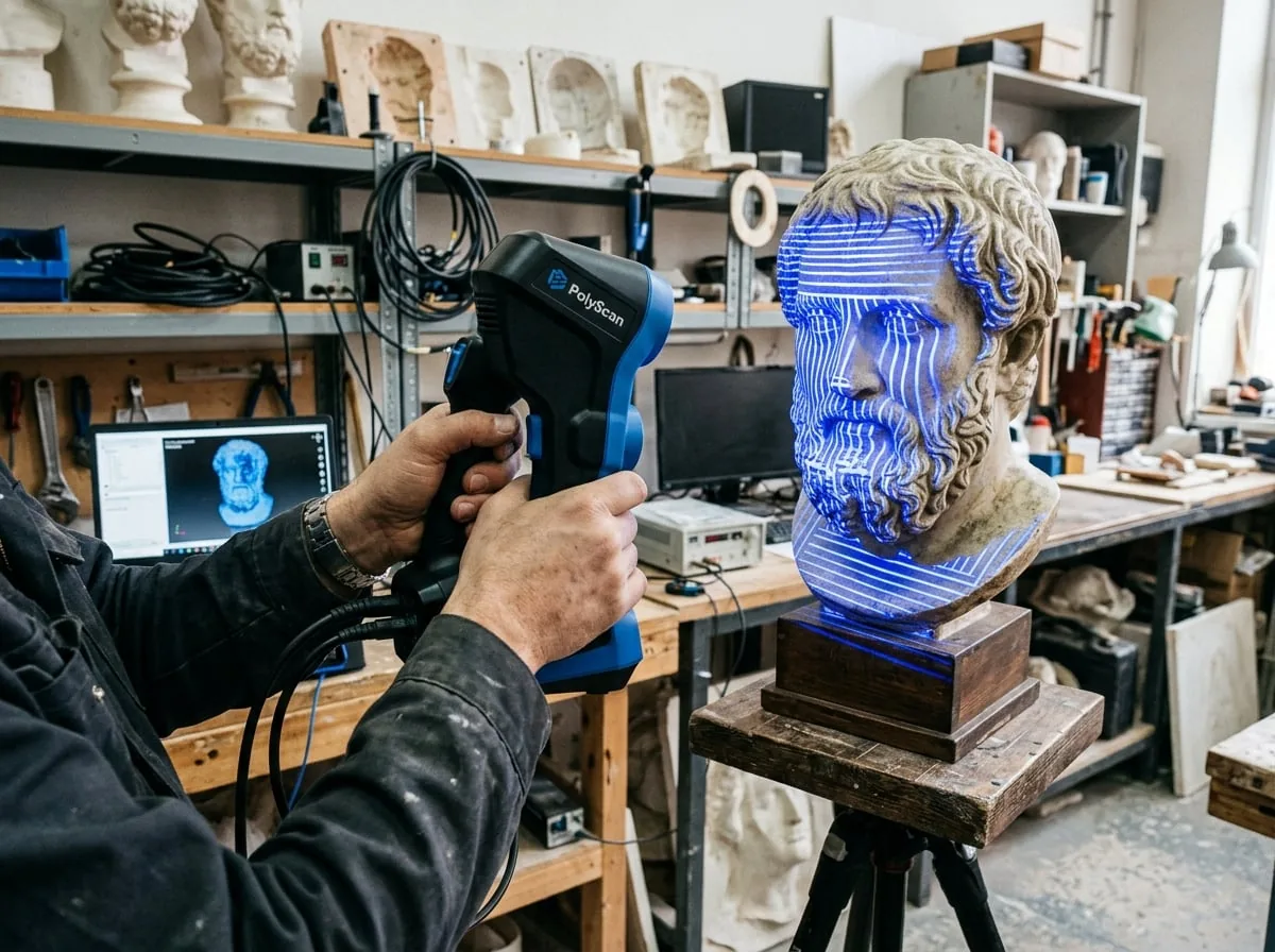 3D-сканирование скульптуры ручным сканером — оцифровка Гомель